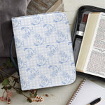 Rooster Plaid Pattern Print Leather Bible Cover