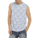 Rooster Plaid Pattern Print Men's Fitness Tank Top