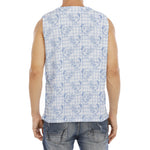 Rooster Plaid Pattern Print Men's Fitness Tank Top