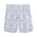 Rooster Plaid Pattern Print Men's Athletic Shorts
