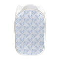 Rooster Plaid Pattern Print Mesh Laundry Hamper