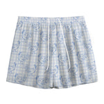 Rooster Plaid Pattern Print Mesh Shorts