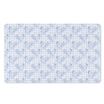 Rooster Plaid Pattern Print Polyester Doormat
