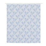Rooster Plaid Pattern Print Polyester Shower Curtain