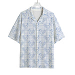 Rooster Plaid Pattern Print Rayon Hawaiian Shirt