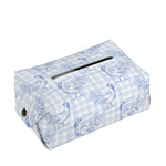 Rooster Plaid Pattern Print Rectangle Tissue Box Cover