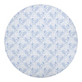 Rooster Plaid Pattern Print Round Blanket
