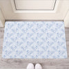 Rooster Plaid Pattern Print Rubber Doormat