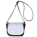Rooster Plaid Pattern Print Saddle Bag