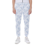 Rooster Plaid Pattern Print Scuba Joggers