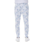 Rooster Plaid Pattern Print Scuba Joggers
