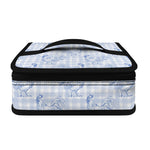 Rooster Plaid Pattern Print Small Lunch Bag