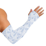 Rooster Plaid Pattern Print Sun Protection Arm Sleeves