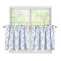 Rooster Plaid Pattern Print Tier Curtains
