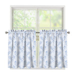 Rooster Plaid Pattern Print Tier Curtains