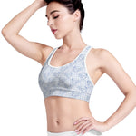 Rooster Plaid Pattern Print Women's Sports Bra