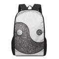Roots Yin Yang Print 17 Inch Backpack