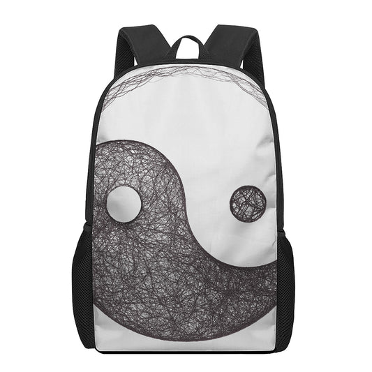 Roots Yin Yang Print 17 Inch Backpack