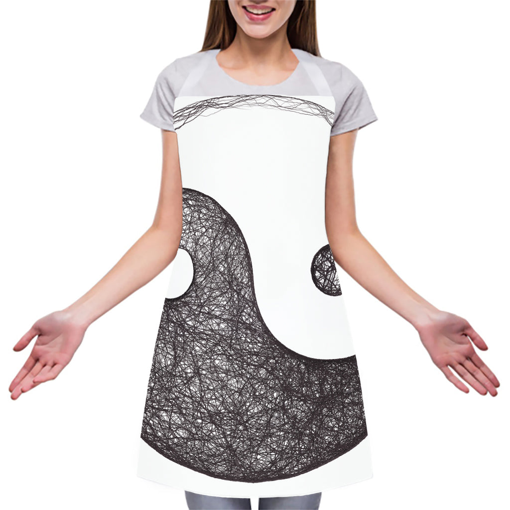 Roots Yin Yang Print Adjustable Apron