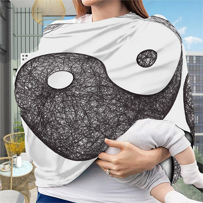Roots Yin Yang Print Baby Seat Cover