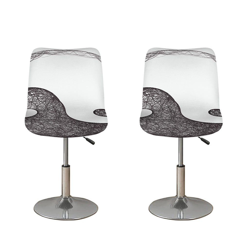 Roots Yin Yang Print Bar Stool Covers