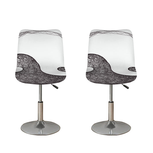 Roots Yin Yang Print Bar Stool Covers