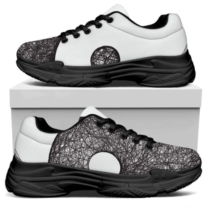 Roots Yin Yang Print Black Chunky Shoes