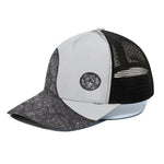 Roots Yin Yang Print Black Mesh Trucker Cap
