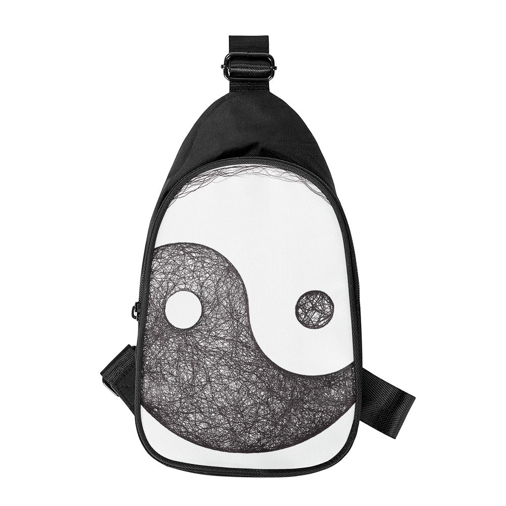 Roots Yin Yang Print Chest Bag