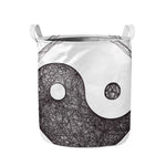 Roots Yin Yang Print Collapsible Laundry Basket