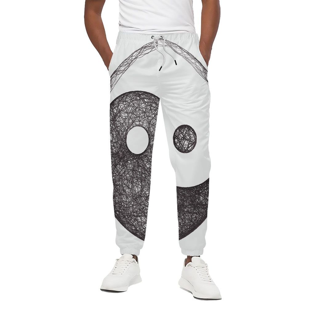Roots Yin Yang Print Cotton Pants