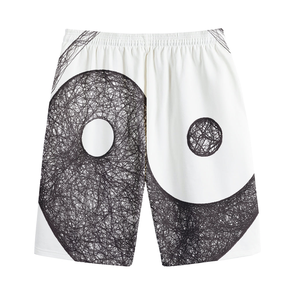 Roots Yin Yang Print Cotton Shorts