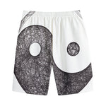Roots Yin Yang Print Cotton Shorts