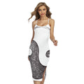 Roots Yin Yang Print Cross Back Cami Dress