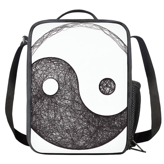 Roots Yin Yang Print Crossbody Lunch Bag