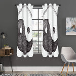 Roots Yin Yang Print Curtain