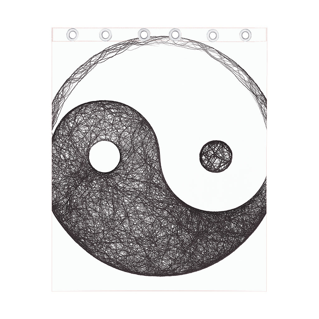 Roots Yin Yang Print Curtain