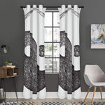Roots Yin Yang Print Curtain