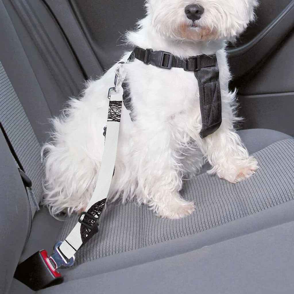 Roots Yin Yang Print Dog Seat Belt