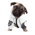 Roots Yin Yang Print Dog Zip Up Hoodie