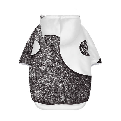Roots Yin Yang Print Dog Zip Up Hoodie