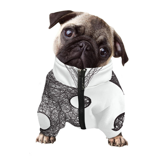 Roots Yin Yang Print Dog Zip Up Jacket