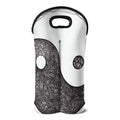 Roots Yin Yang Print Double Neoprene Wine Tote