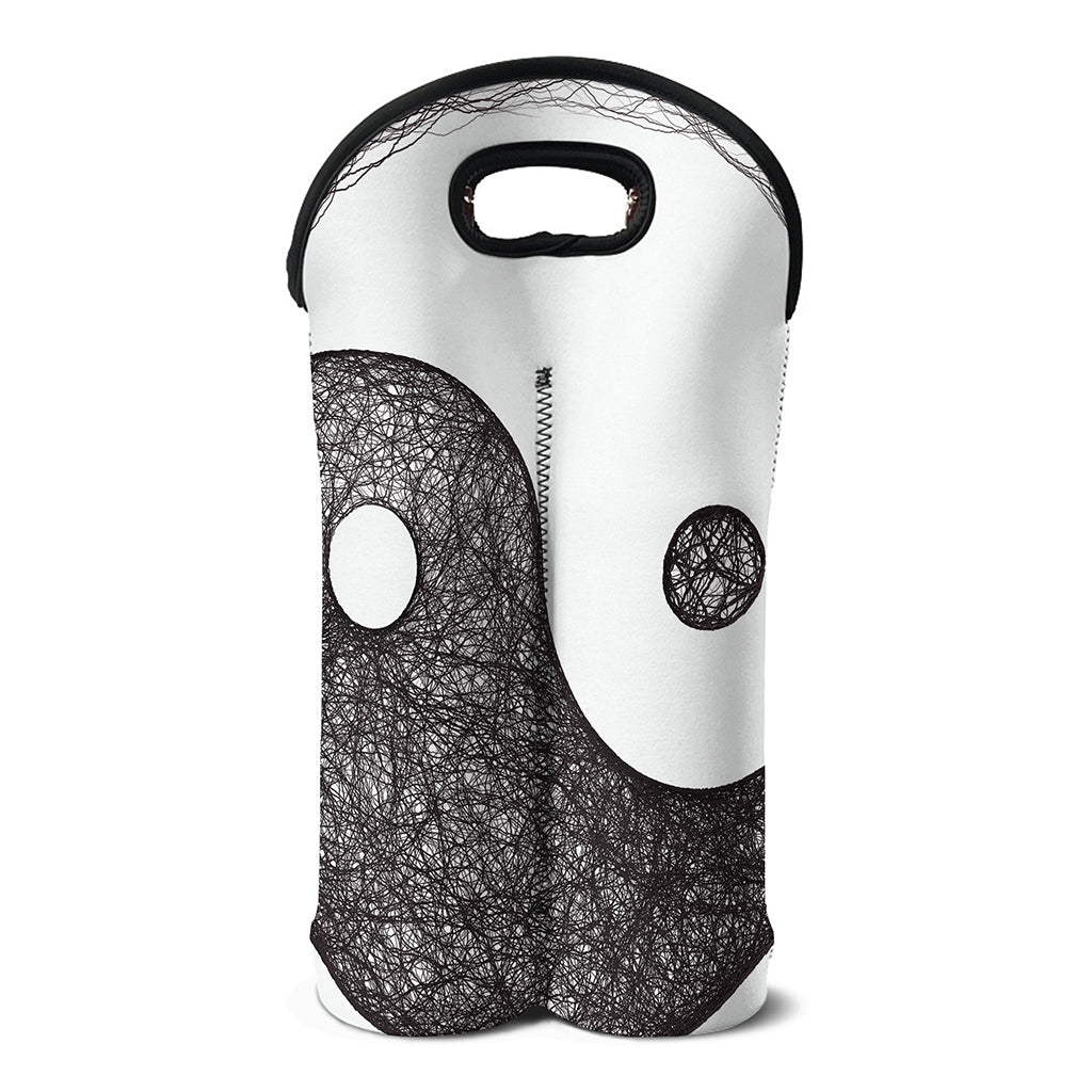 Roots Yin Yang Print Double Neoprene Wine Tote