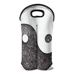 Roots Yin Yang Print Double Neoprene Wine Tote