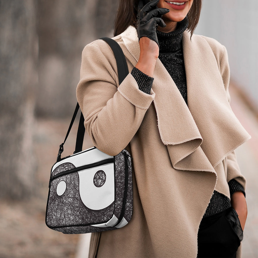 Roots Yin Yang Print Double Strap Bible Bag