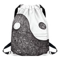 Roots Yin Yang Print Drawstring Backpack