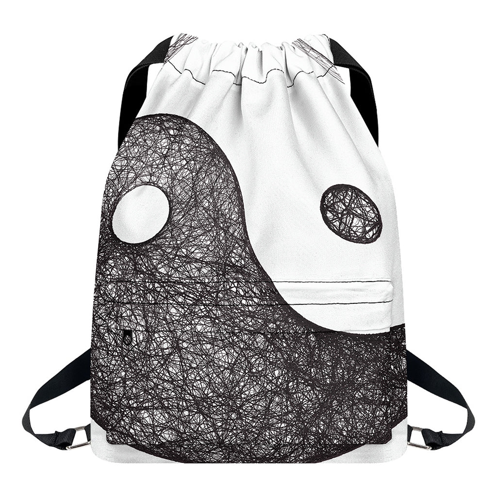 Roots Yin Yang Print Drawstring Backpack