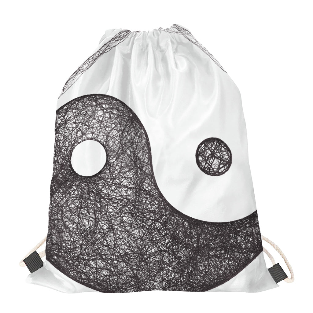 Roots Yin Yang Print Drawstring Bag
