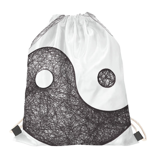 Roots Yin Yang Print Drawstring Bag